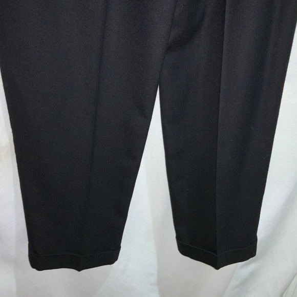 Talbots wool trousers Sz 10 high waist cuffed pleats pockets lined vintage - Picture 5 of 8
